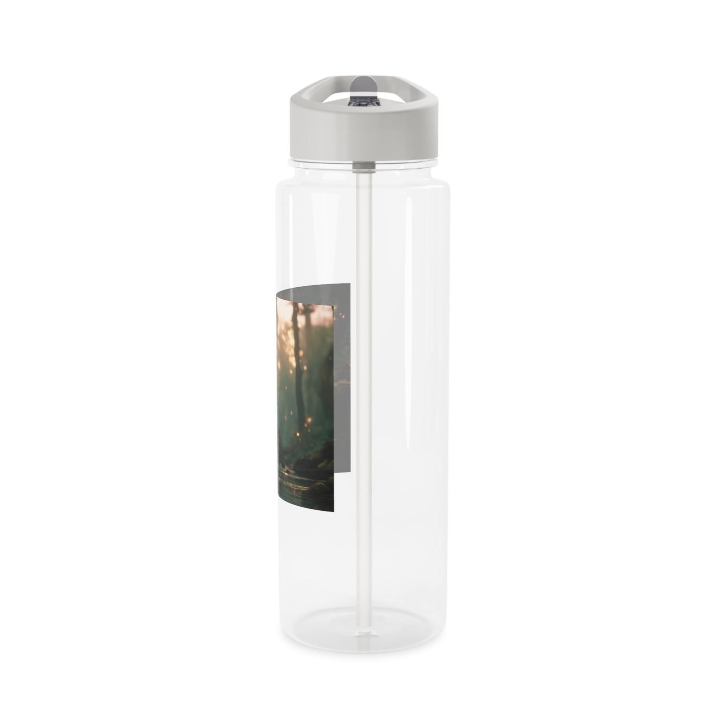 Forest Sentinel Tritan Water Bottle – Mossy Cliff Guardian