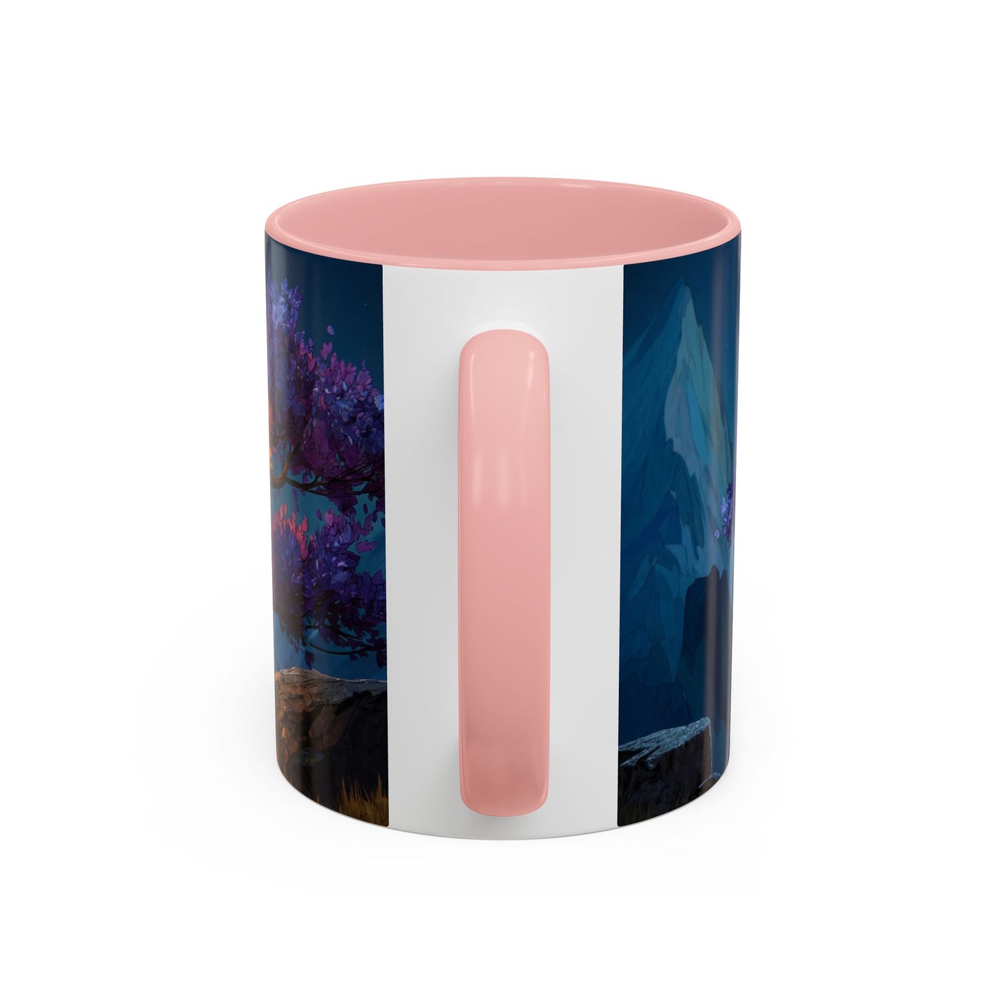 Celestial Tree Accent Coffee Mug (11, 15oz) – Twilight Bloom Dreamscape