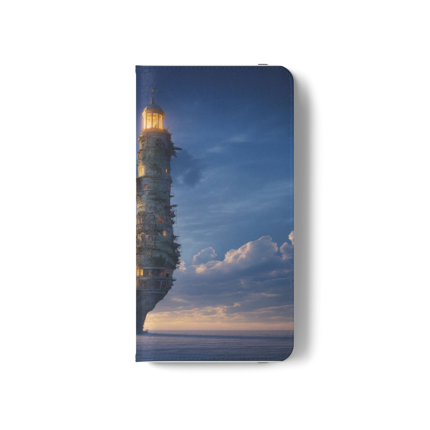 Twilight Sentinel Flip Cases – Lighthouse on a Storm-Tossed Sea