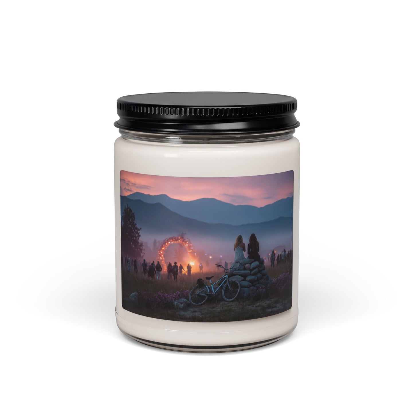 Sunset Portal Scented Soy Candle, 9oz – Two Souls at the Twilight Arch