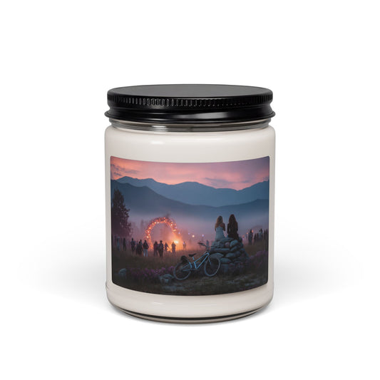 Sunset Portal Scented Soy Candle, 9oz – Two Souls at the Twilight Arch
