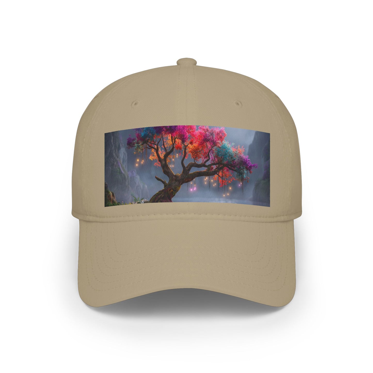 Prismatic River Tree Low Profile Baseball Cap – Ethereal Moonlit Canopy