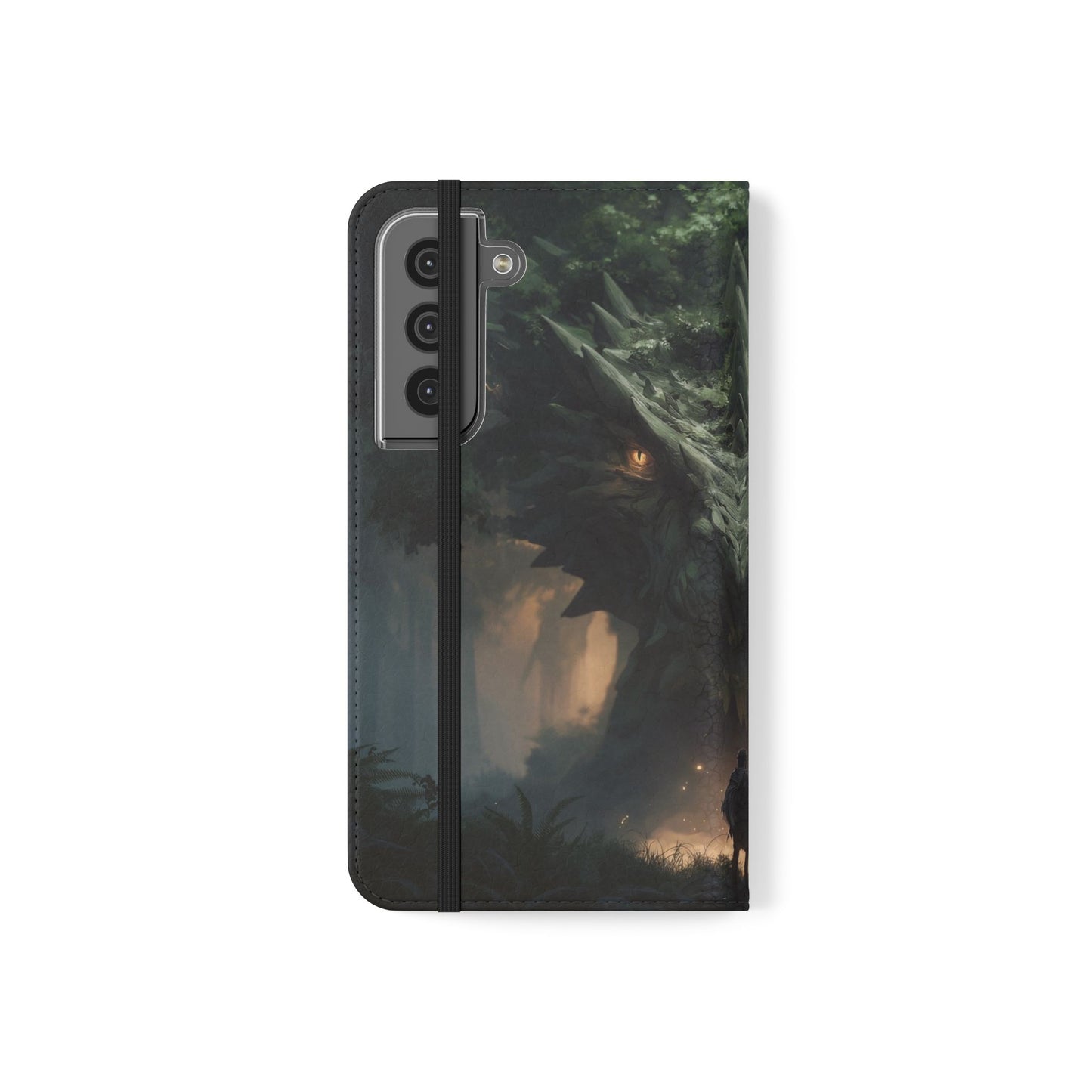 Guardian Beast Flip Cases – Moss-Clad Titan Facing the Wanderer