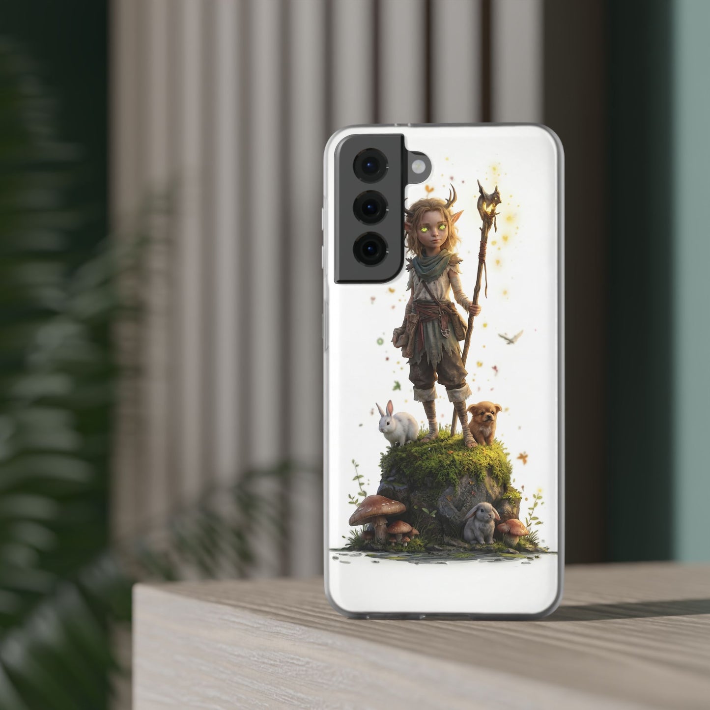 Forest Sentinel Flexi Cases – Luminescent Deerhorn Guardian