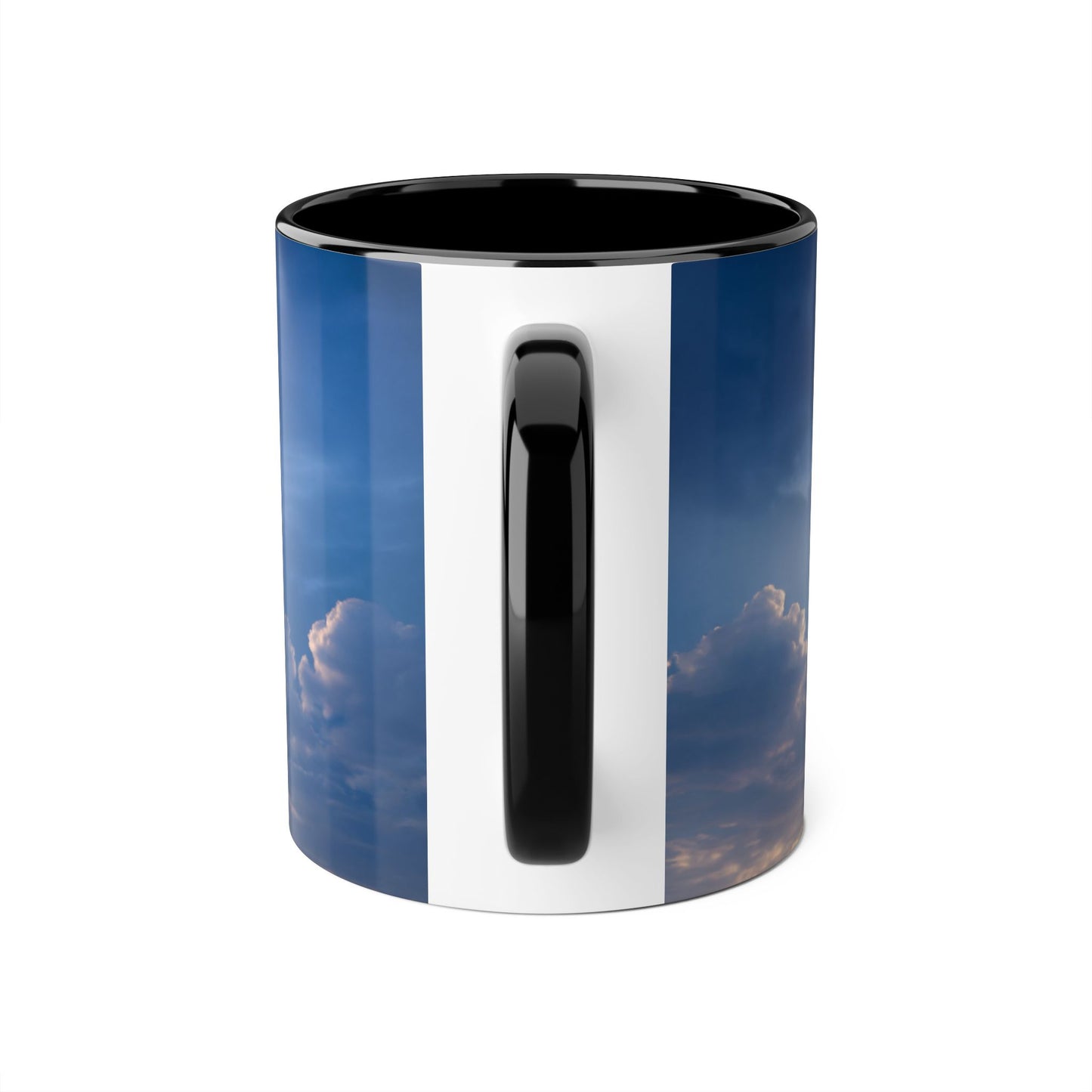 Towering Lighthouse Accent Mugs, 11oz – Floating Beacon Over Twilight Sea