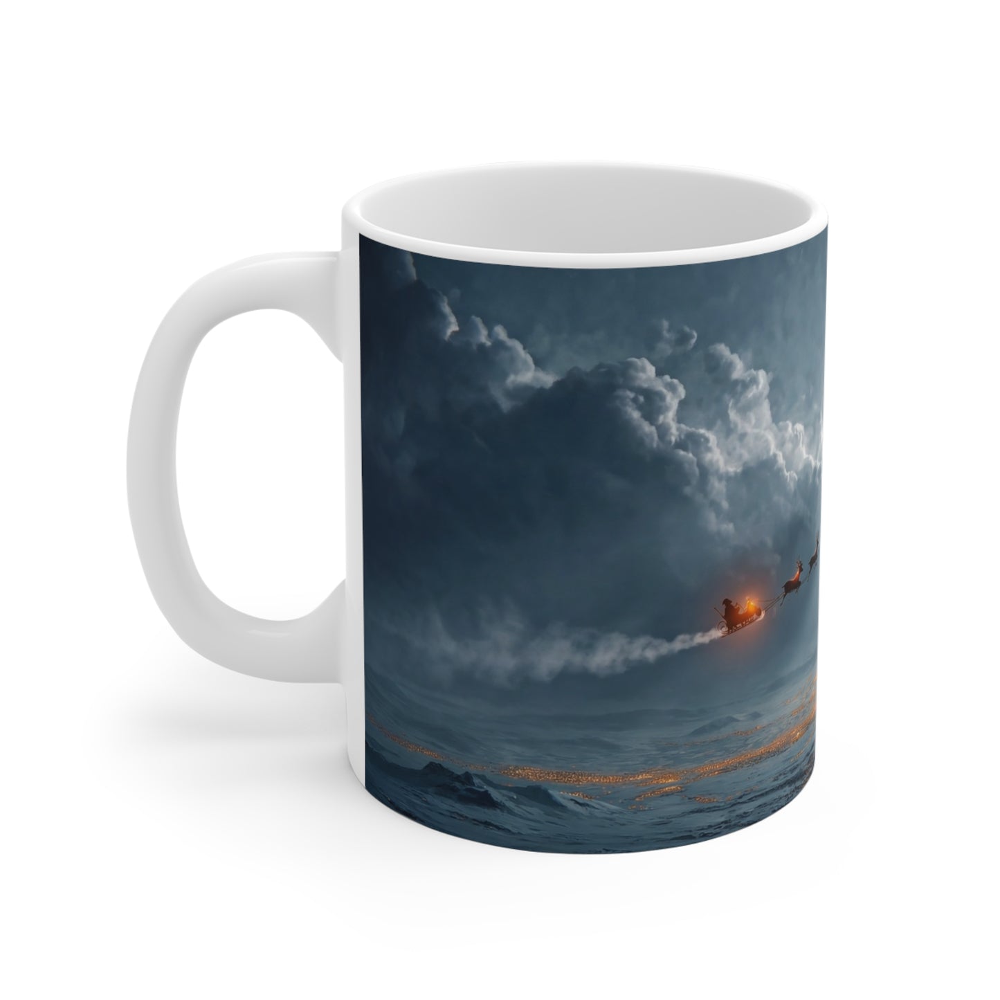 Moonlit Sleigh Ride Ceramic Mugs (11oz\15oz\20oz) – Winter’s Silent Passage