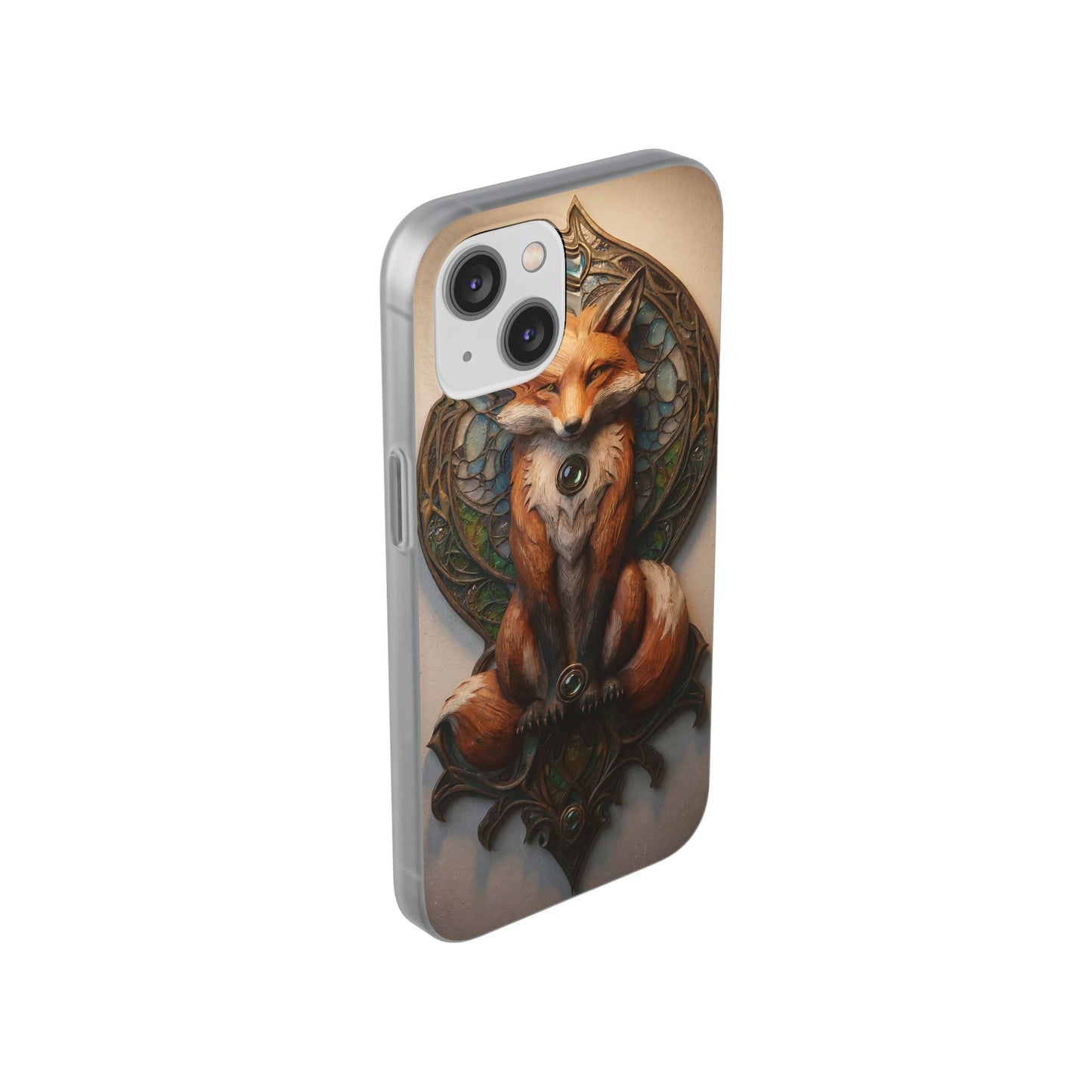 Fox Sentinel Flexi Cases – Amber Glaze and Stained Glass Reverie