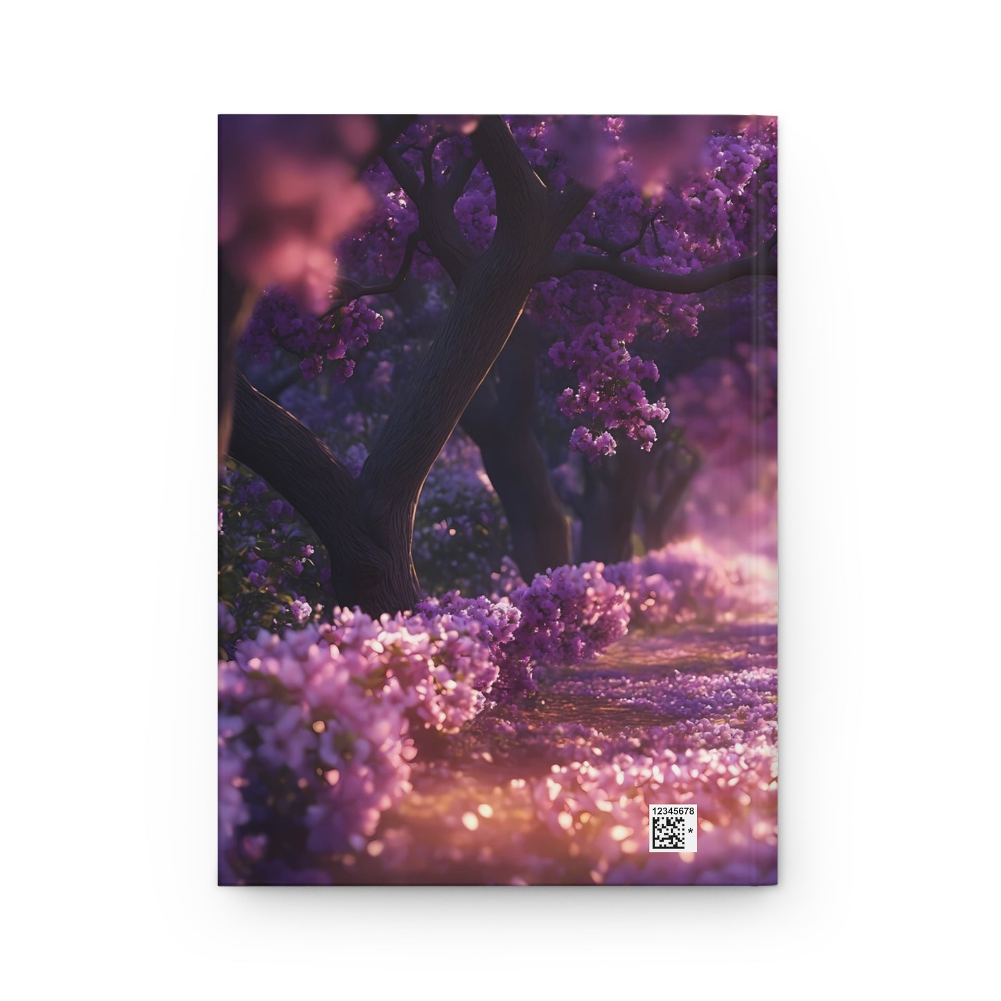 Twilight Sakura Lane Hardcover Journal Matte – Petal-Dusted Pathway to Quiet Wonder