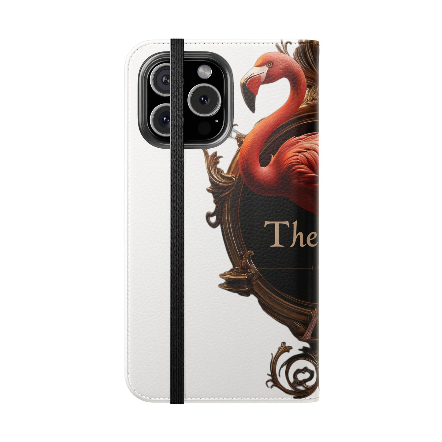The Ritz Flamingo Flip Cases – Gilded Ornate Frame Art Design