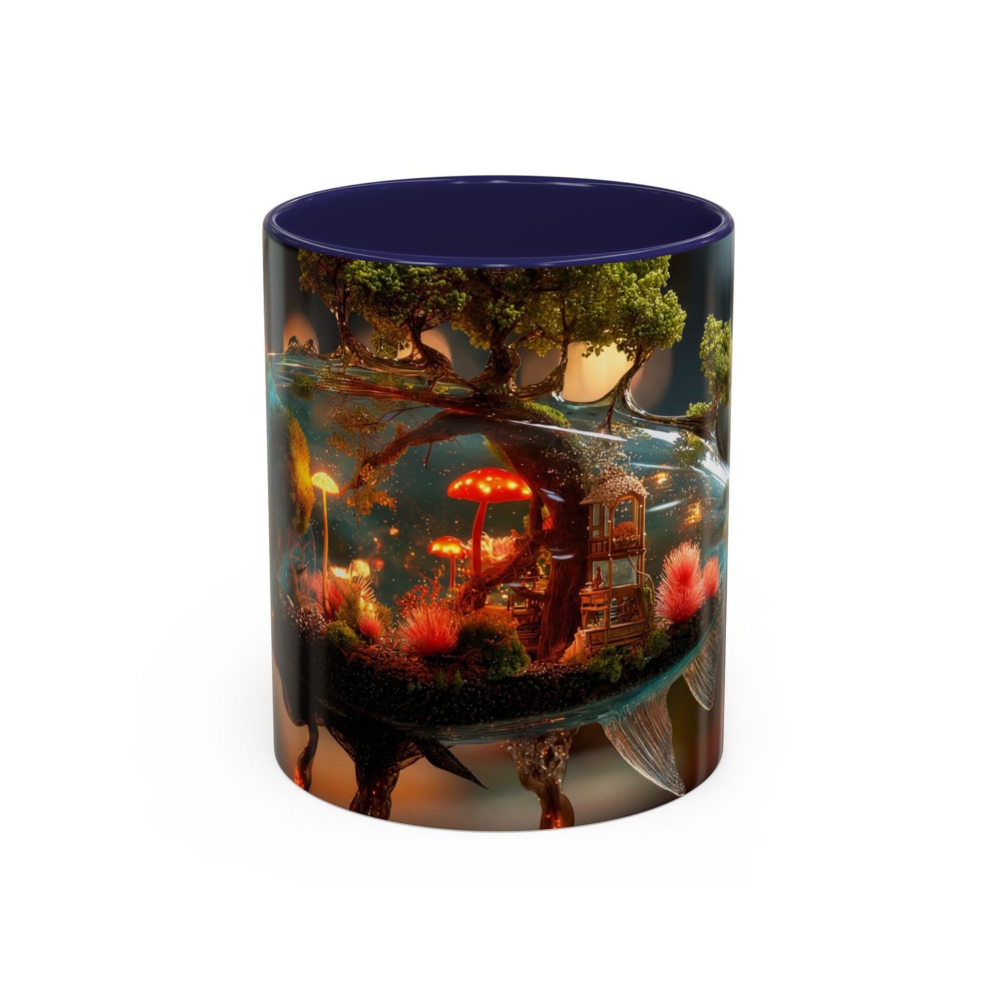 Forest Within Fish Accent Coffee Mug (11, 15oz) – Liquid Garden Dreamscape