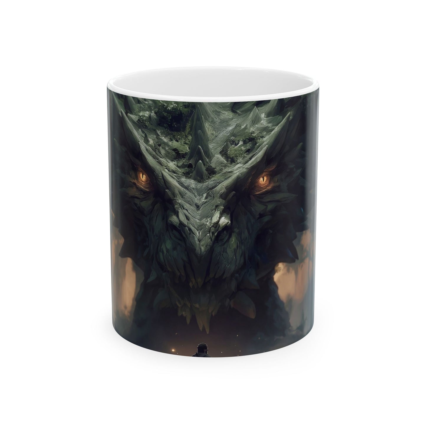 Ancient Forest Dragon Ceramic Mug – Whispering Grove Encounter