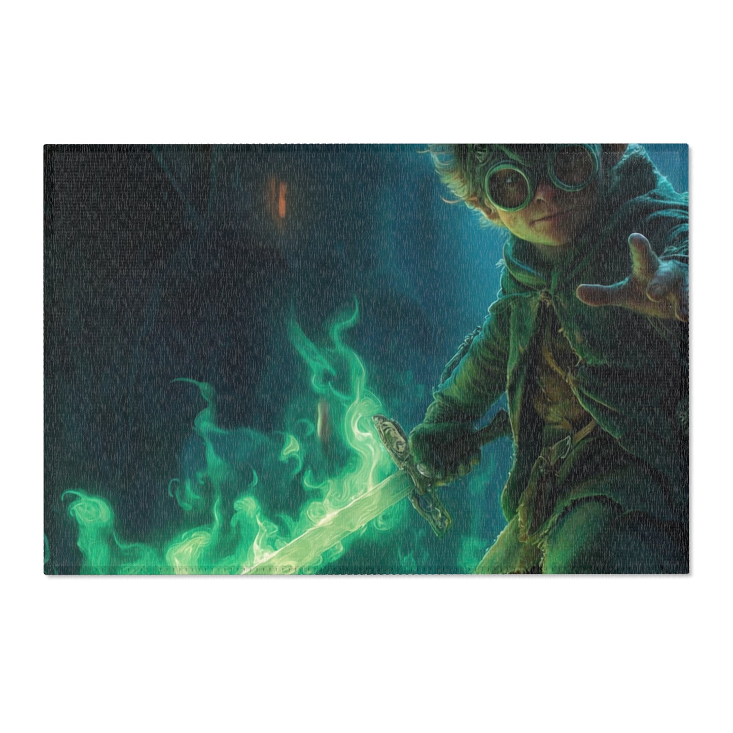 Green-Eyed Apprentice Area Rugs – Midnight Alley Sword Duel