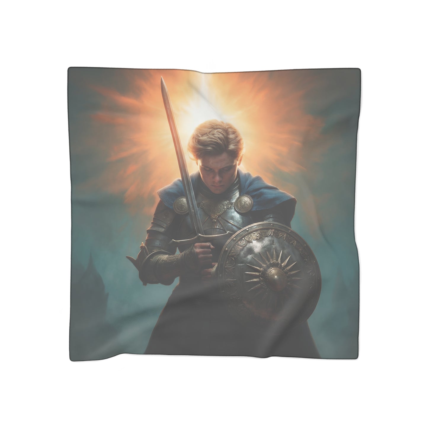 Sunlit Sentinel Poly Scarf – Radiant Armor Dreamscape