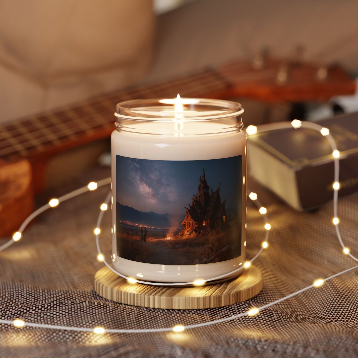 Starlit Chapel Scented Soy Candle, 9oz – Warm Ember Under the Milky Way