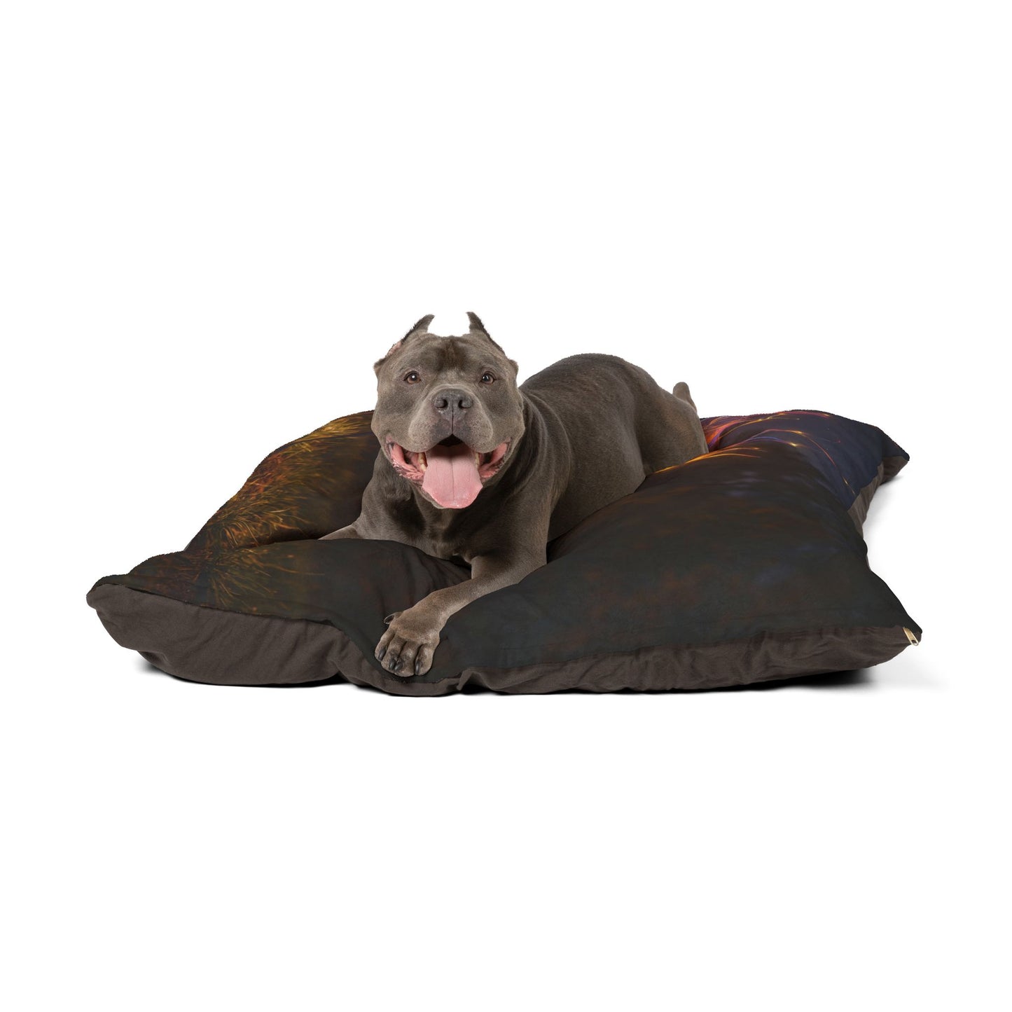 Prism Deer Pet Bed – Twilight Chromatic Dreamscape