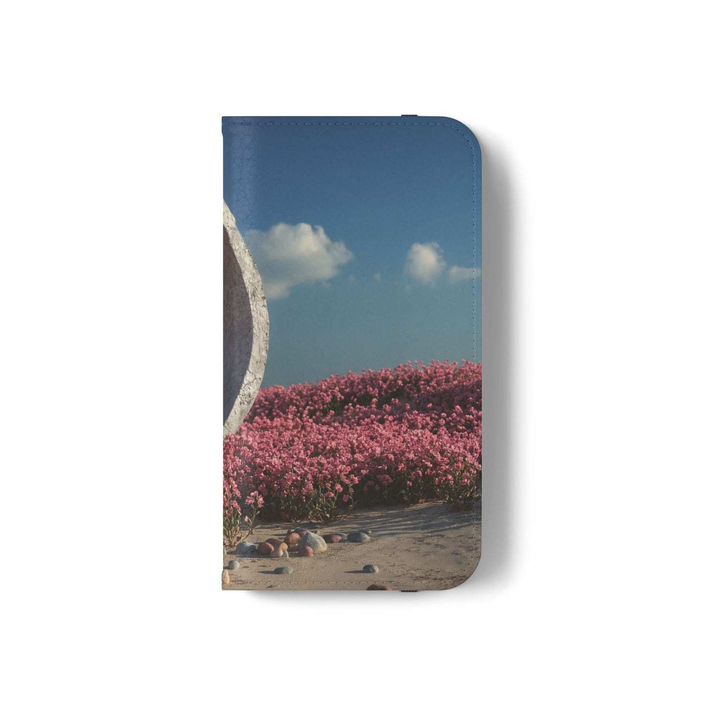 Stone Circle Flip Cases – Pink Flower Field Monument