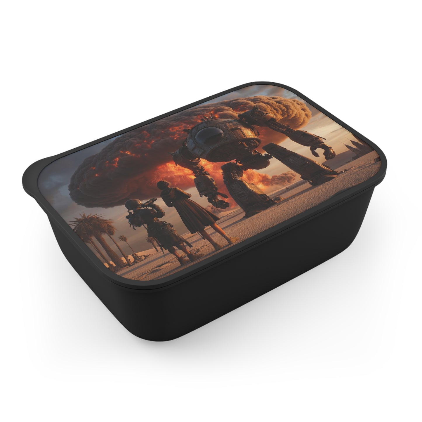 Titan’s Dawn PLA Bento Box with Band and Utensils – Deserted Warzone Witness