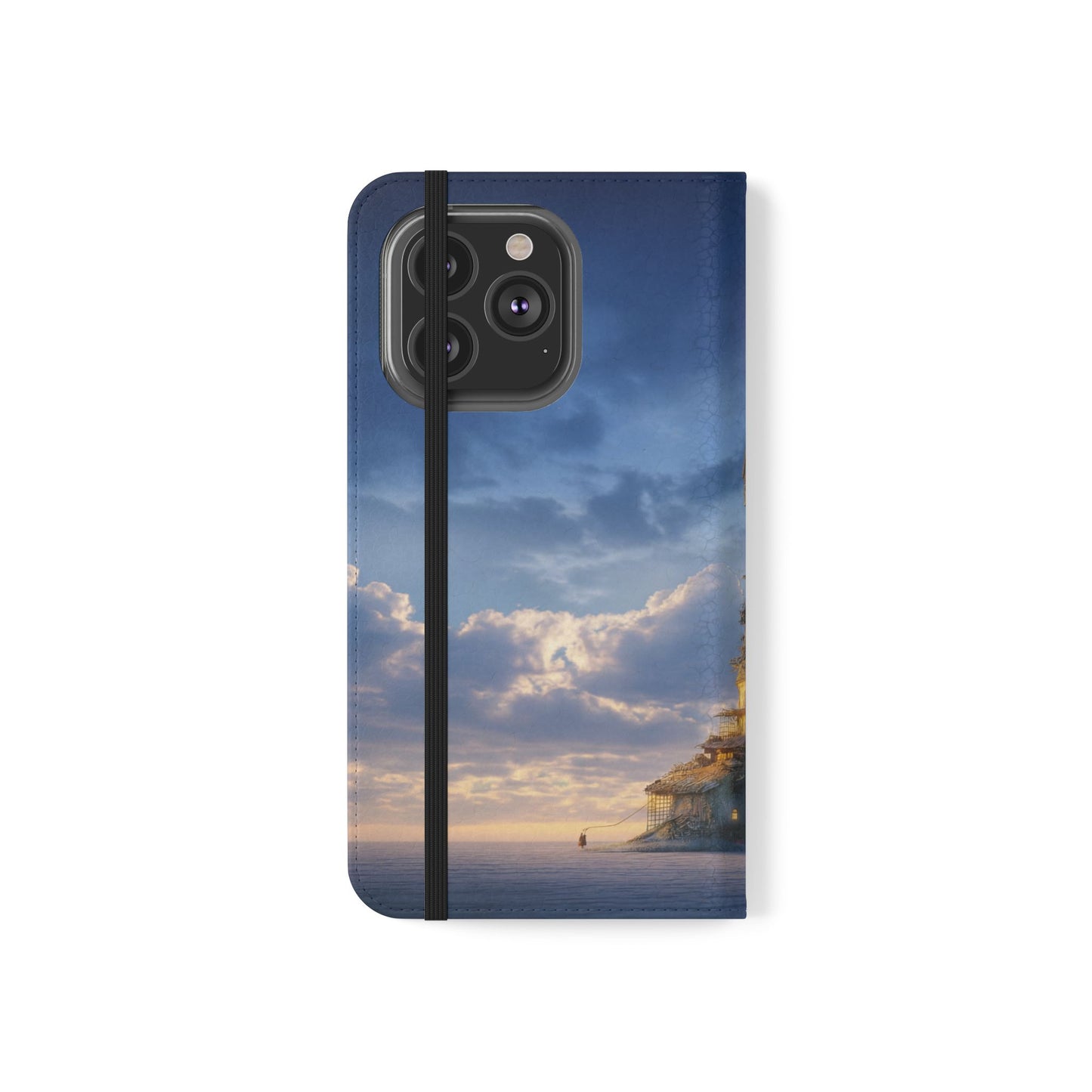 Twilight Sentinel Flip Cases – Lighthouse on a Storm-Tossed Sea