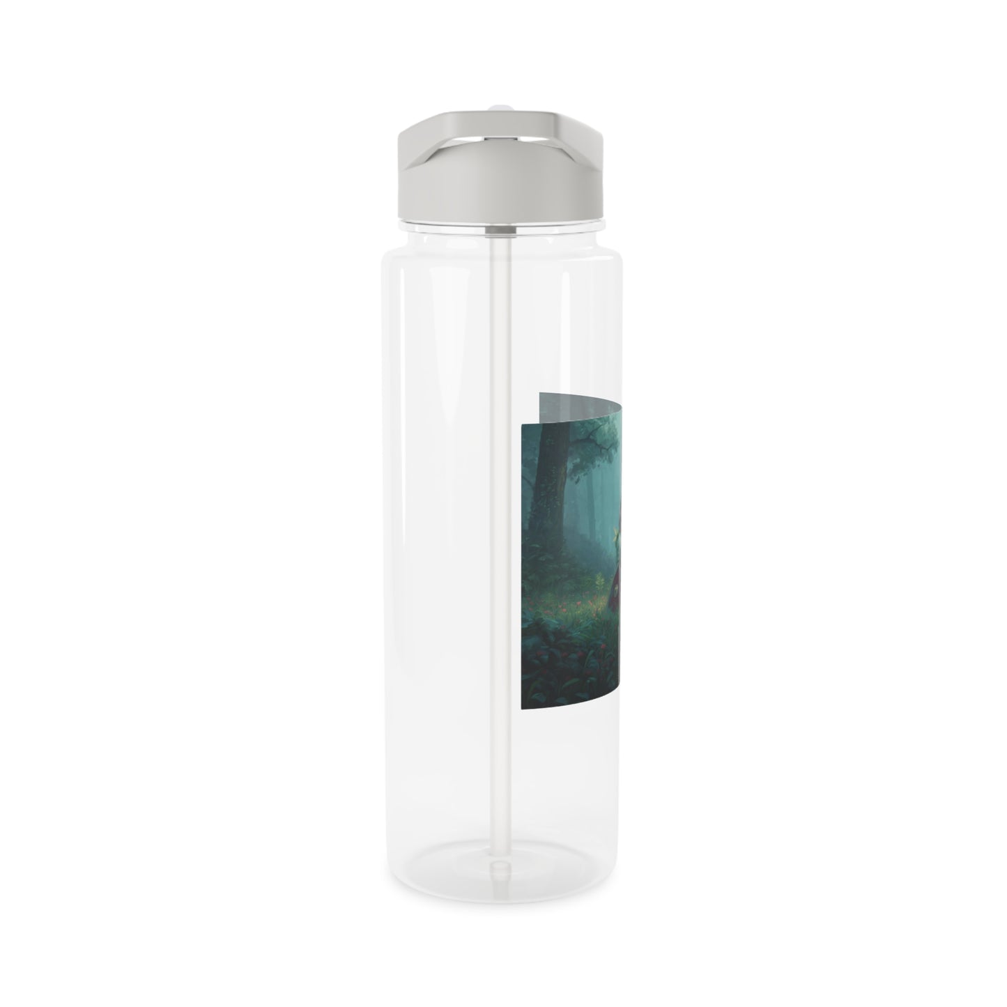 Forest Guardian Sentinel Tritan Water Bottle – Emerald Knight at Rest