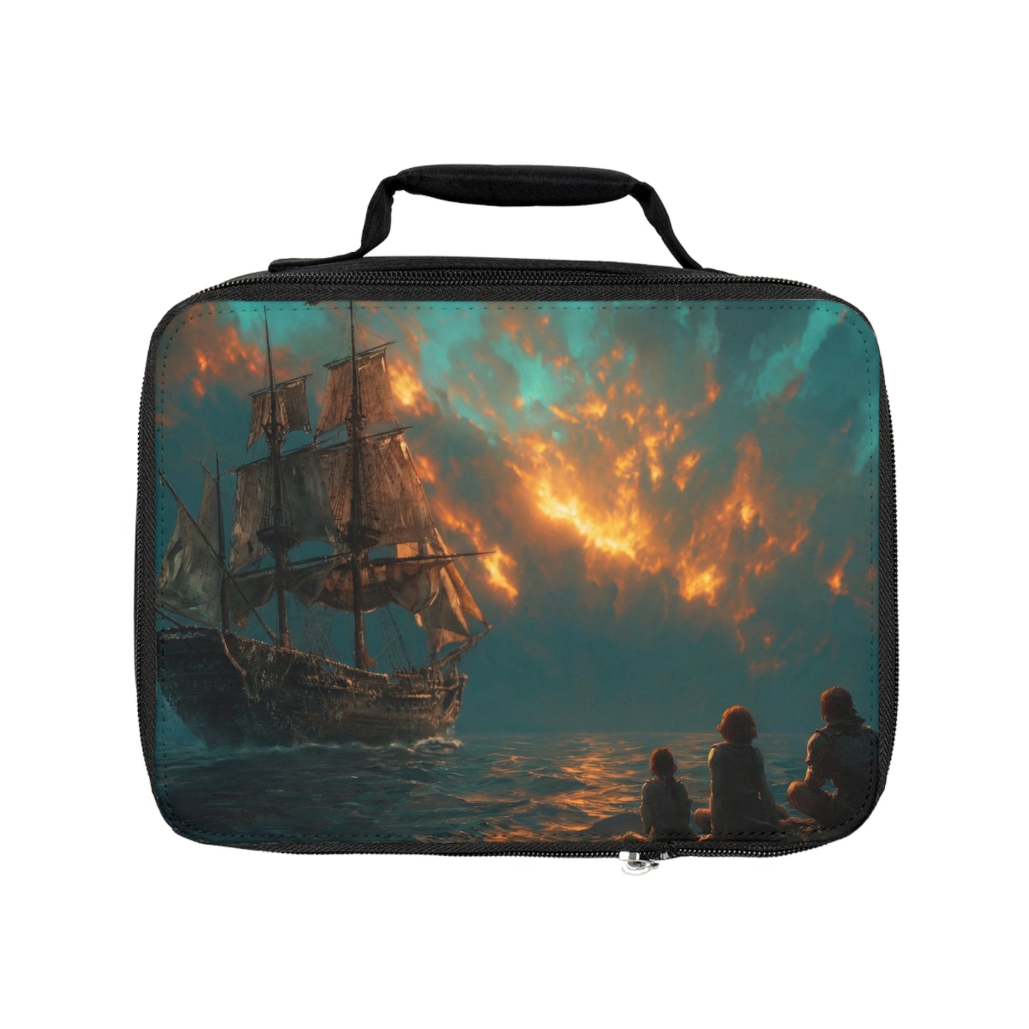 Storm-Sailed Galleon Lunch Bag – Sunset Harbor Whispers