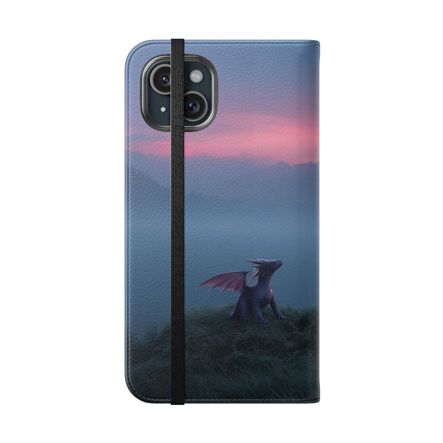 Silent Guardian Flip Cases – Misty Dawn Warrior and Dragon Companion