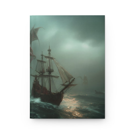 Leviathan’s Roar Hardcover Journal Matte – Stormbound Seascape Chronicle