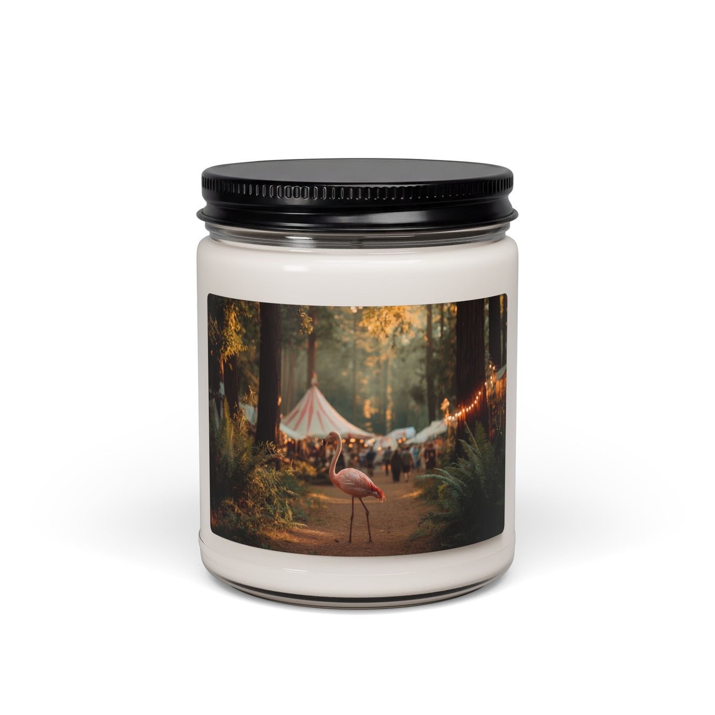 Forest Flamingo Scented Soy Candle, 9oz – Sunset Carnival Whispers