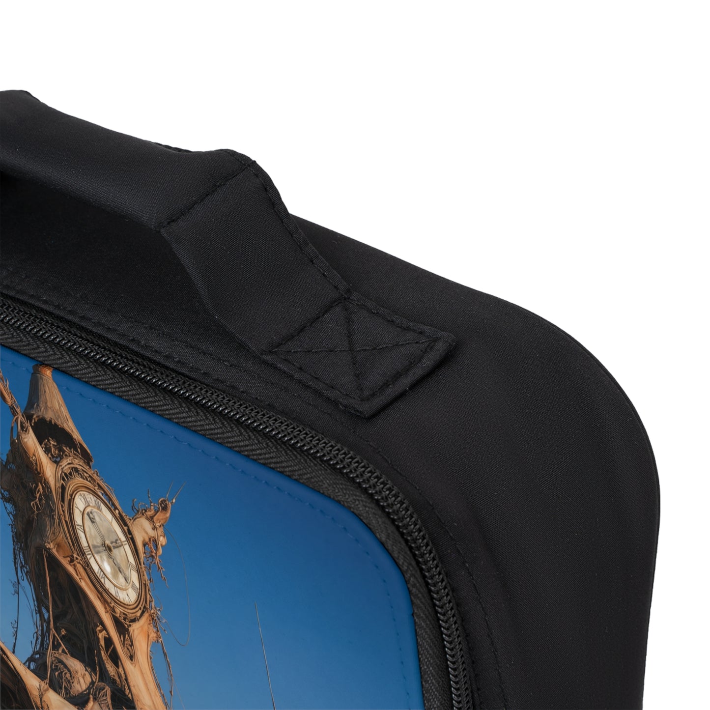 Desert Clocktower Lunch Bag – Timeless Sandscape Sanctuary