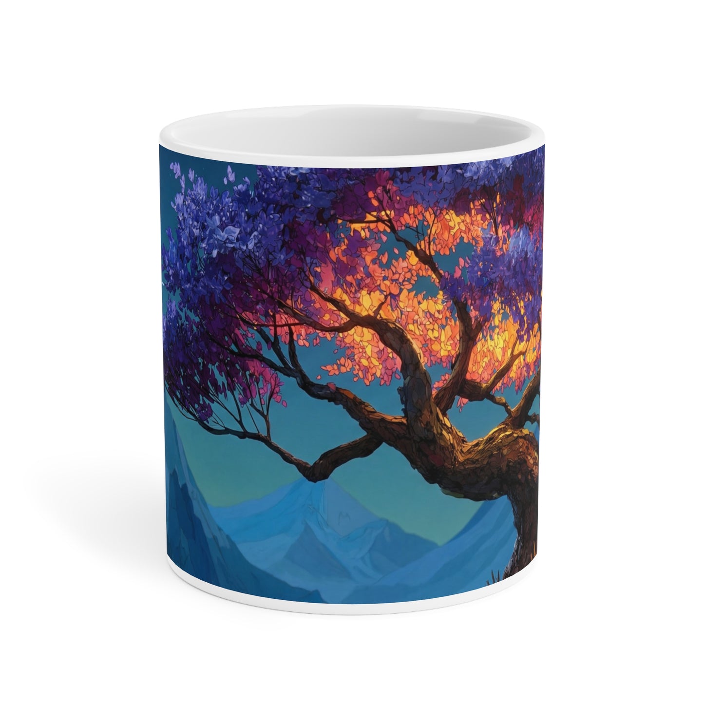 Starlit Whisper Tree Ceramic Mugs (11oz\15oz\20oz) – Twilight’s Velvet Crown