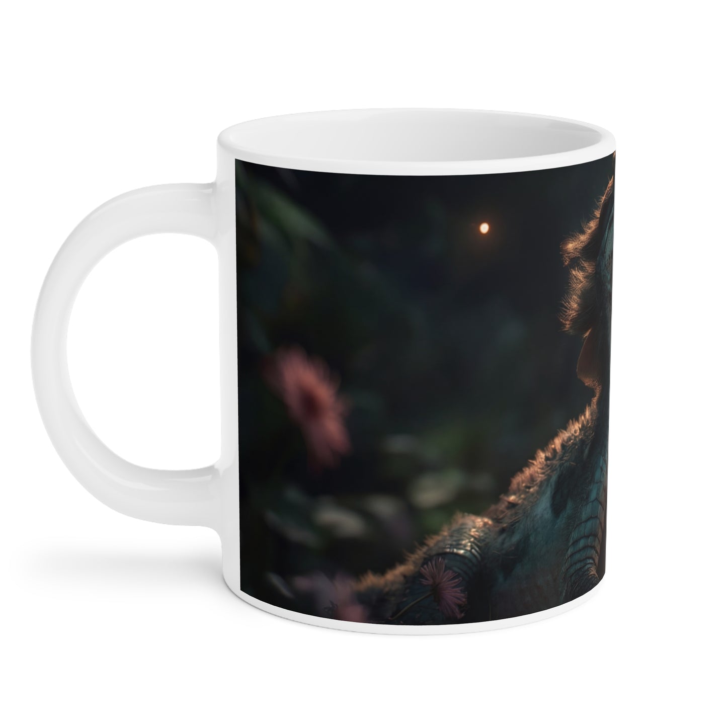 Gentle Crocodile & Butterfly Ceramic Mugs (11oz\15oz\20oz) – Twilight Garden Whispers