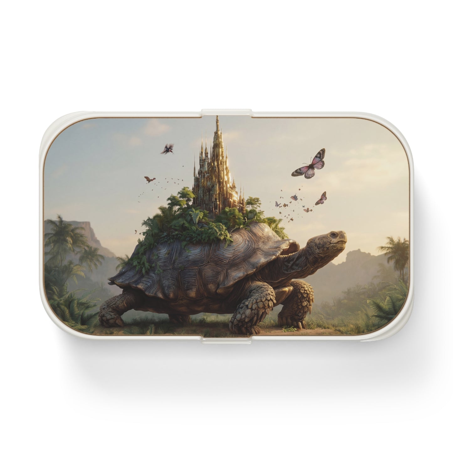 Castle-Turtle Bento Lunch Box – Guardian of the Verdant Realm