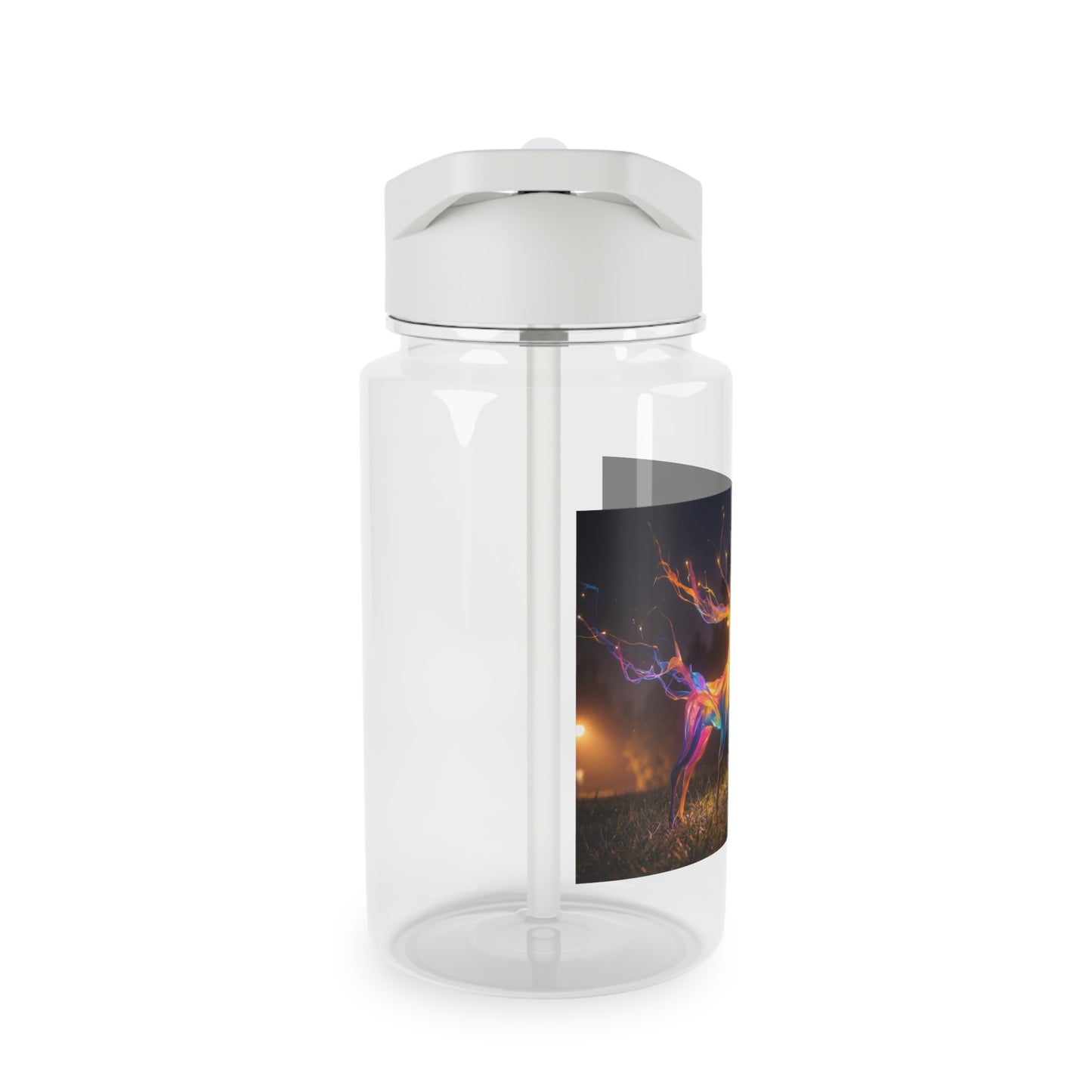 Aurora Stag Tritan Water Bottle – Prism Light Forest Guardian