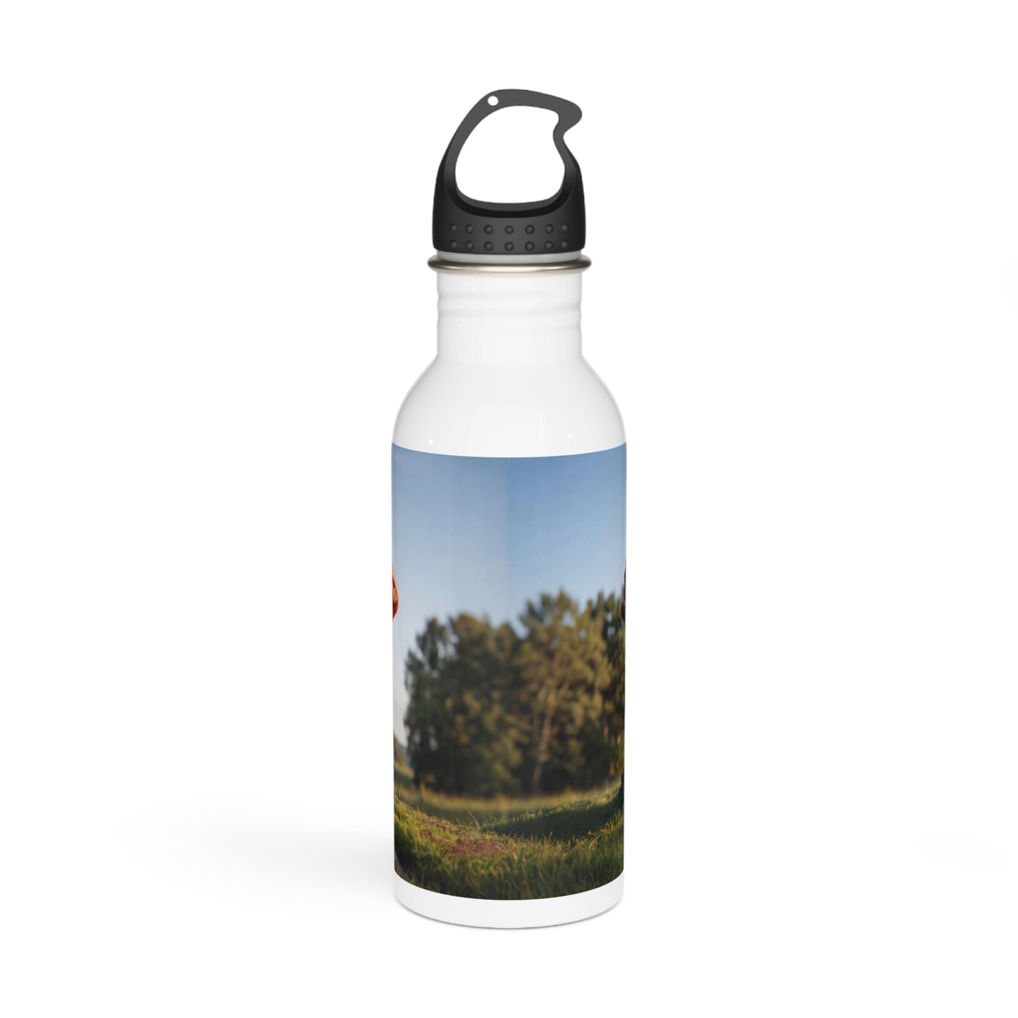 Mushroom Cottage Water Bottle – Whimsical Forest Dwelling Design