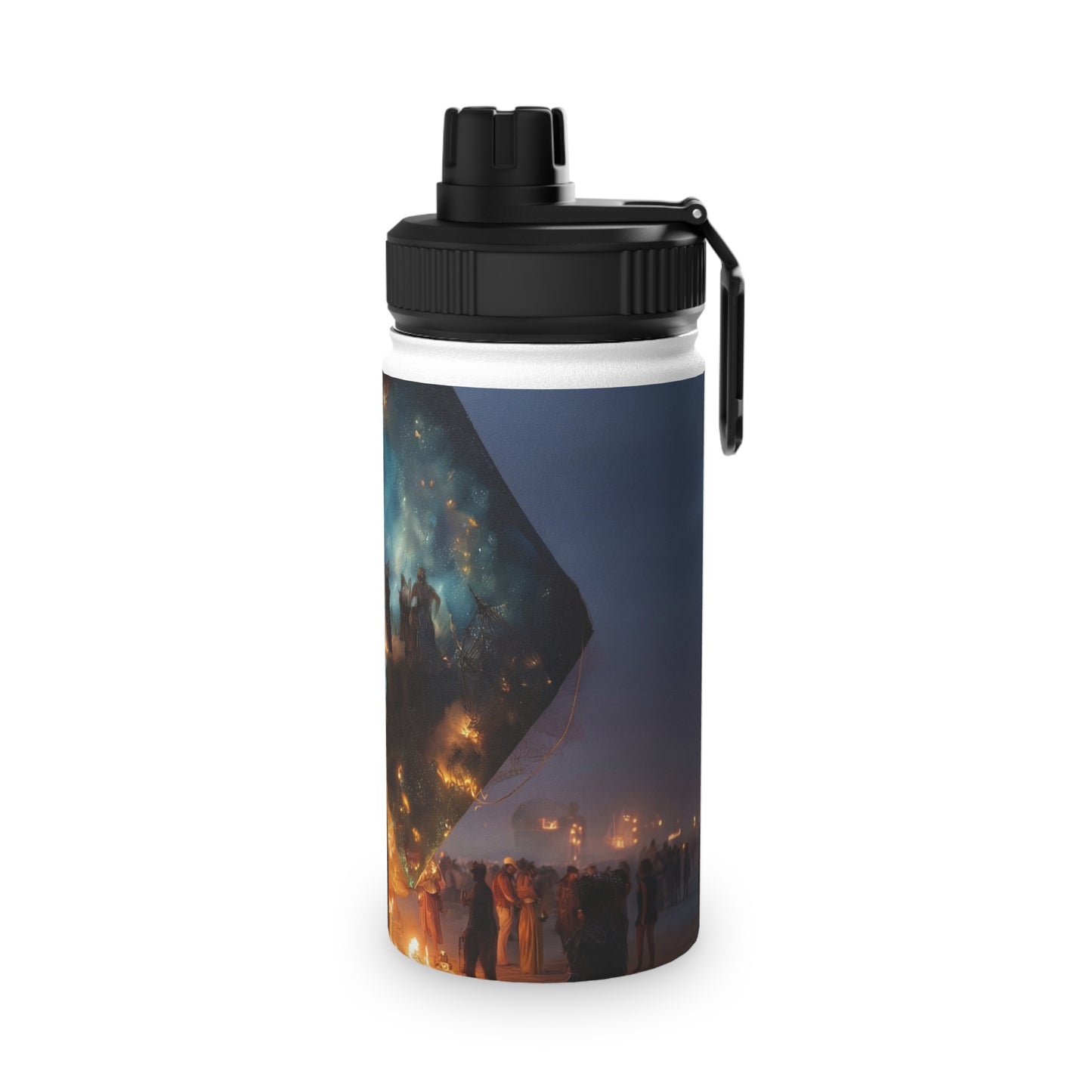 Celestial Cube Water Bottle – Portal to a Starlit Ceremony