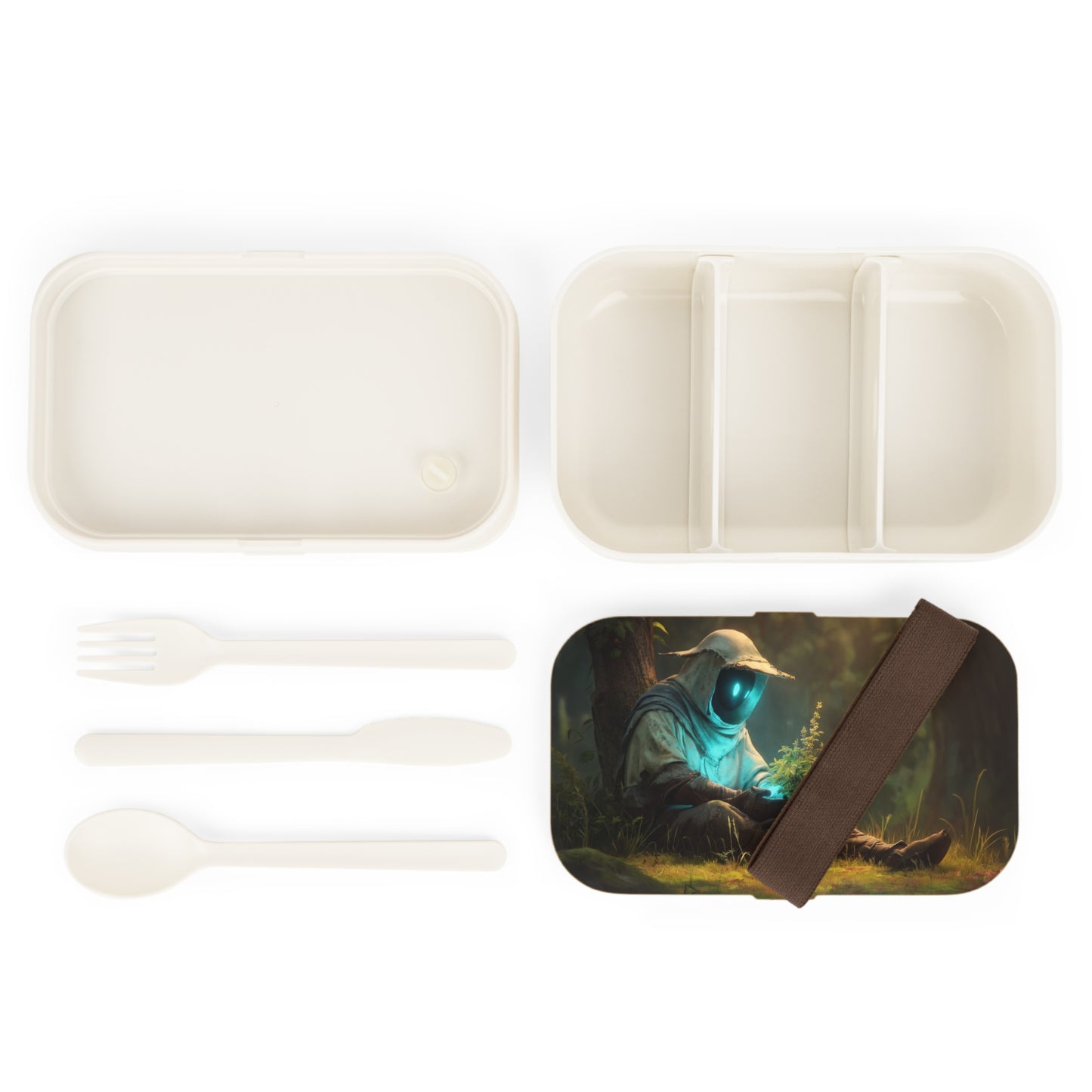 Forest Sentinel Bento Lunch Box – Gentle Glow Amidst Ancient Trees