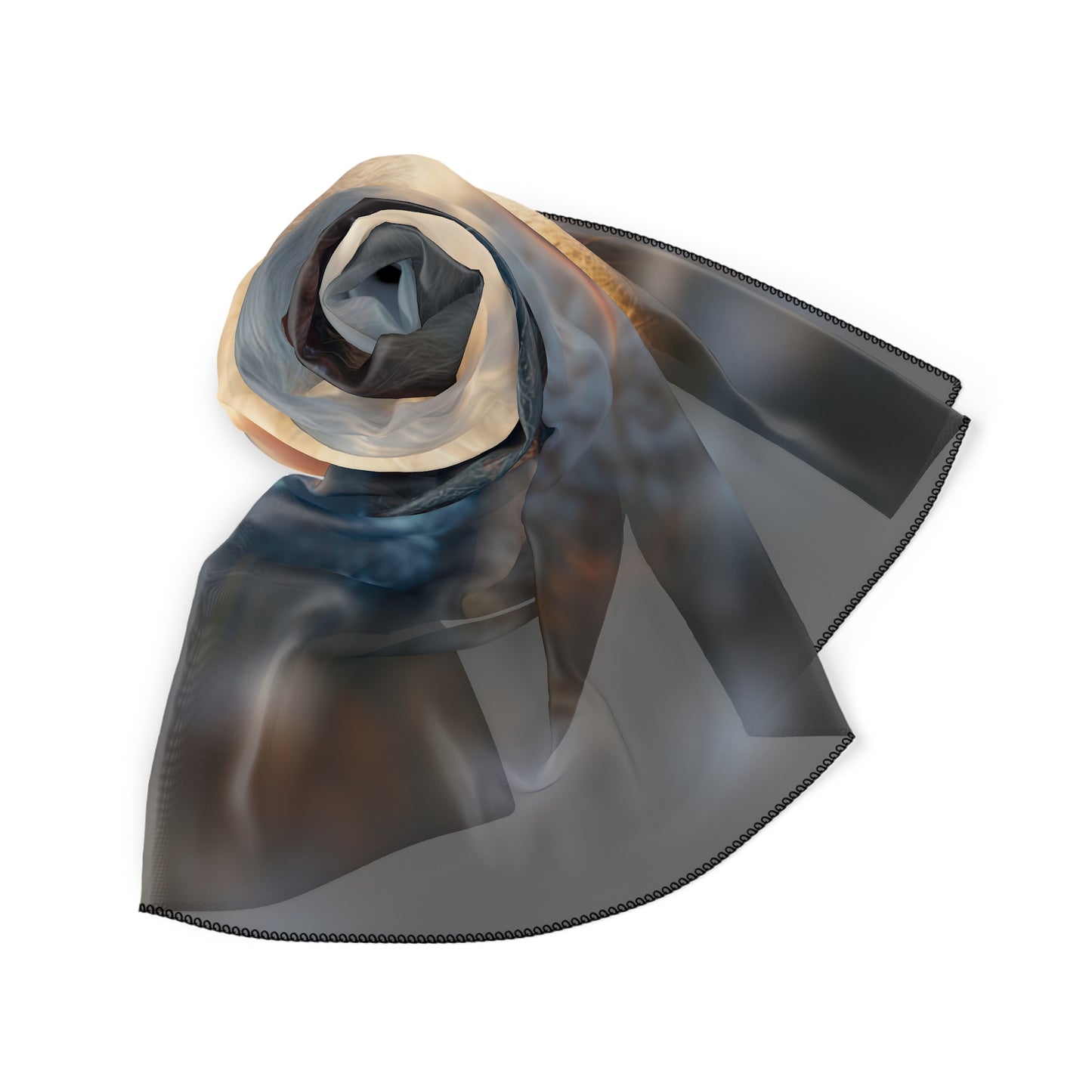 Snowbound Companion Poly Scarf – Warmth of Arctic Dawn
