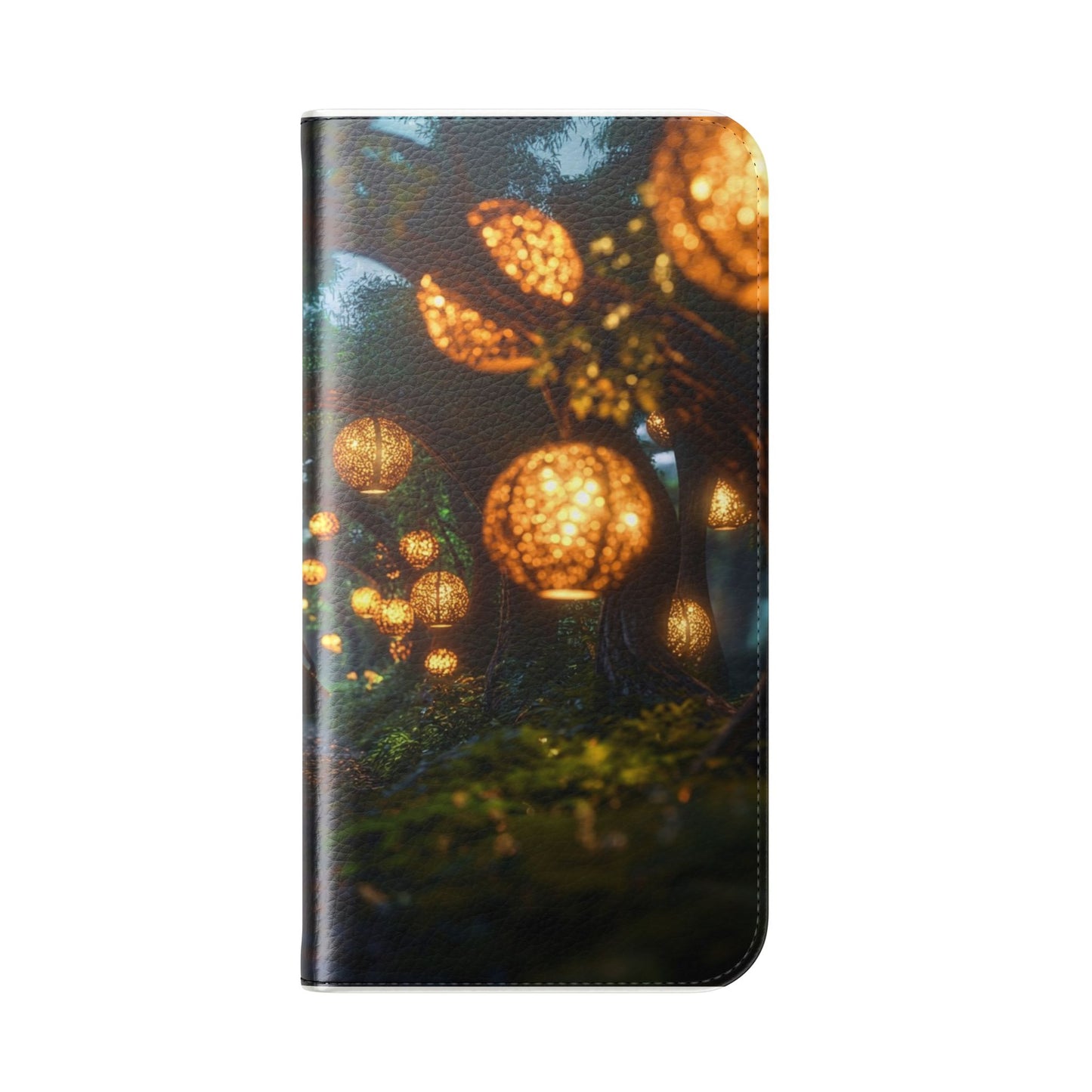 Lantern Archway Flip Cases – Girl Walking Through Forest Tunnel Art Case