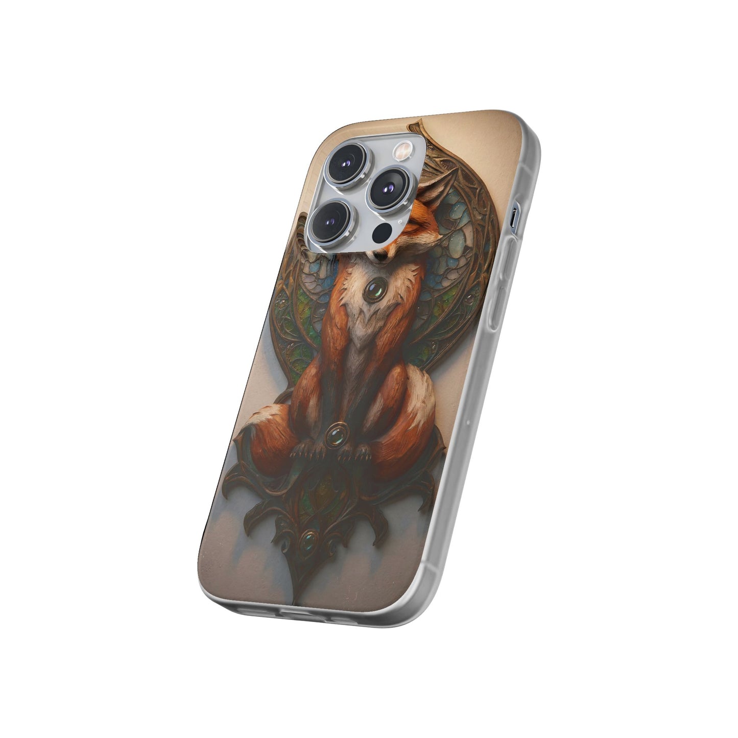 Fox Sentinel Flexi Cases – Amber Glow Through Stained Glass