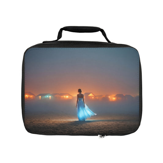 Serene Beach Wanderer Lunch Bag – Glow of Twilight Shoreline