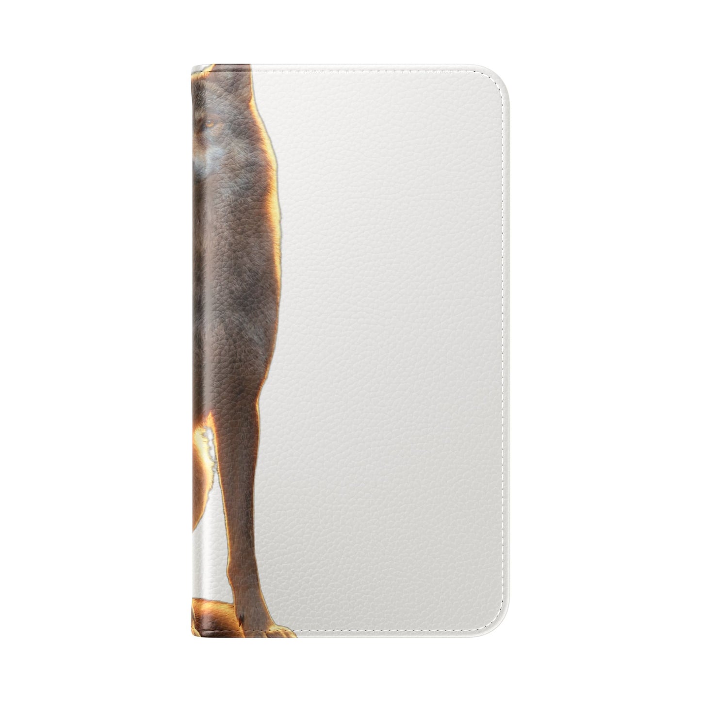 Sunlit Wolf Flip Cases – Golden Hour Sentinel Portrait