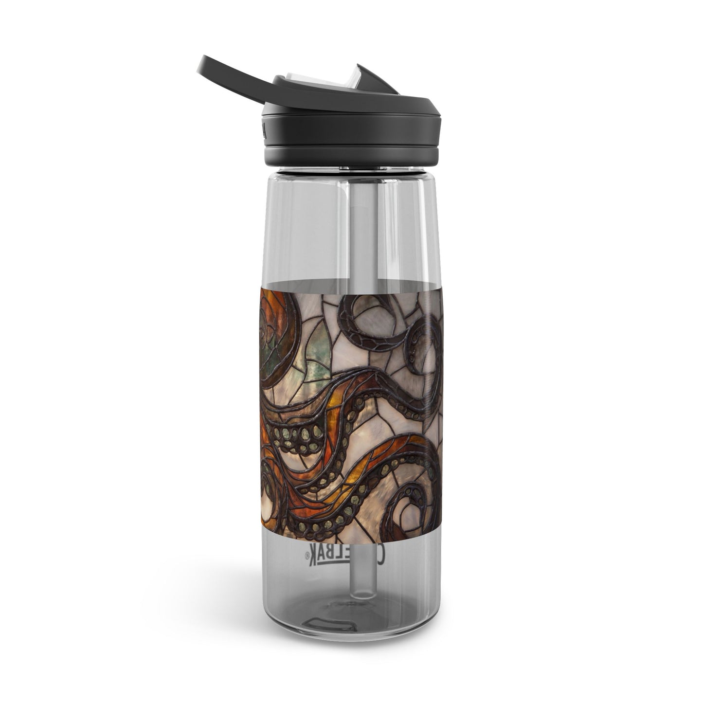 Stained Glass Octopus CamelBak Eddy® Water Bottle, 20oz\25oz – Amber Depths & Copper Currents