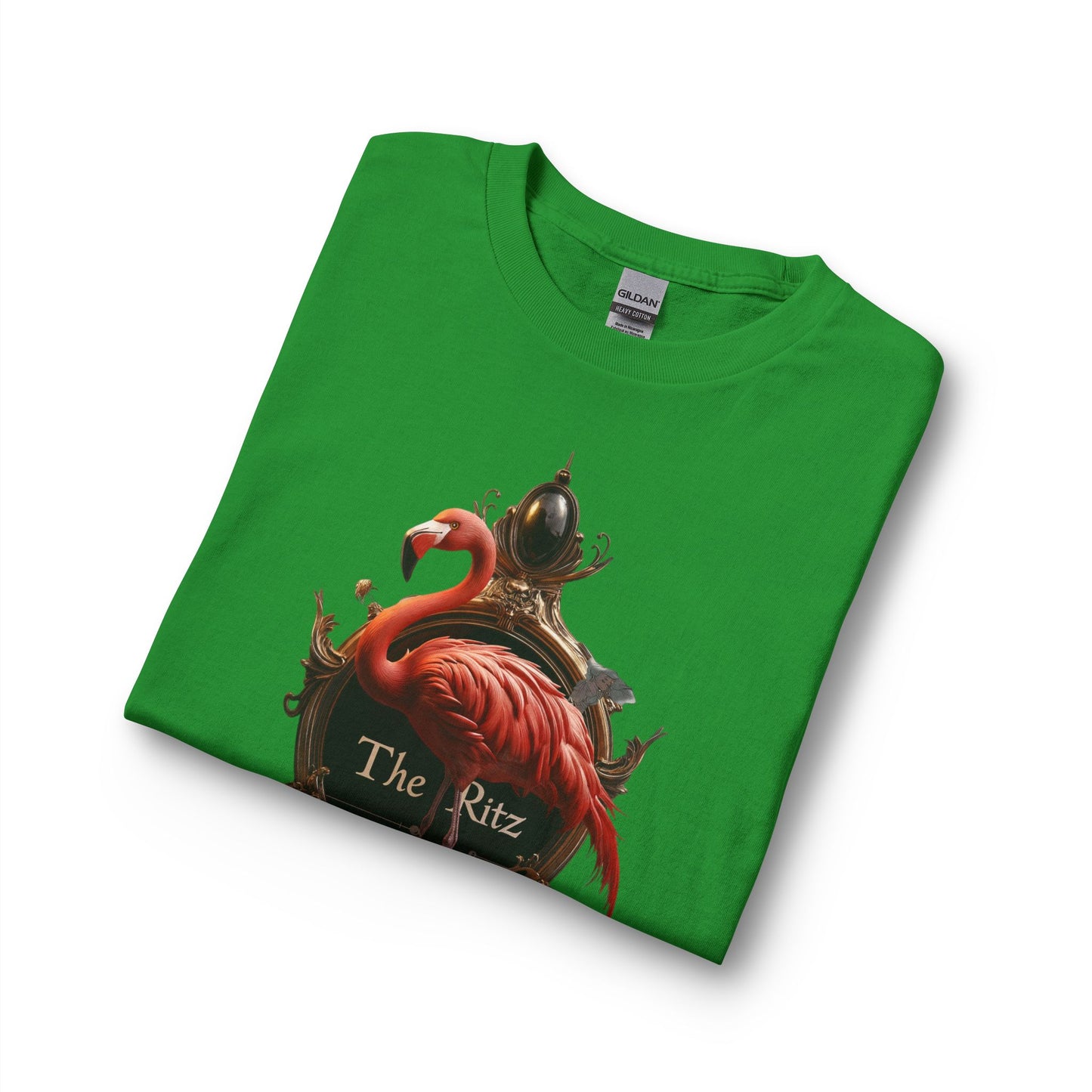 Royal Flamingo Gilded Frame Tee – The Ritz Velvet Elegance