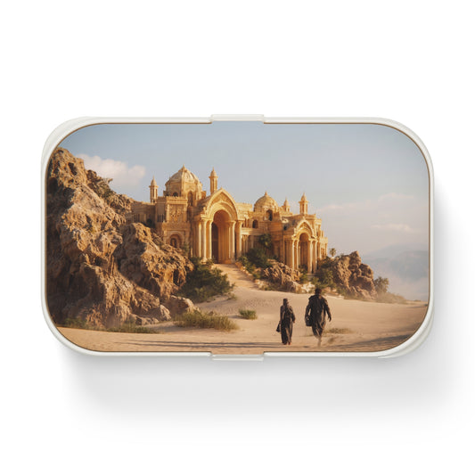 Desert Oasis Palace Bento Lunch Box – Golden Sands and Secret Threshold