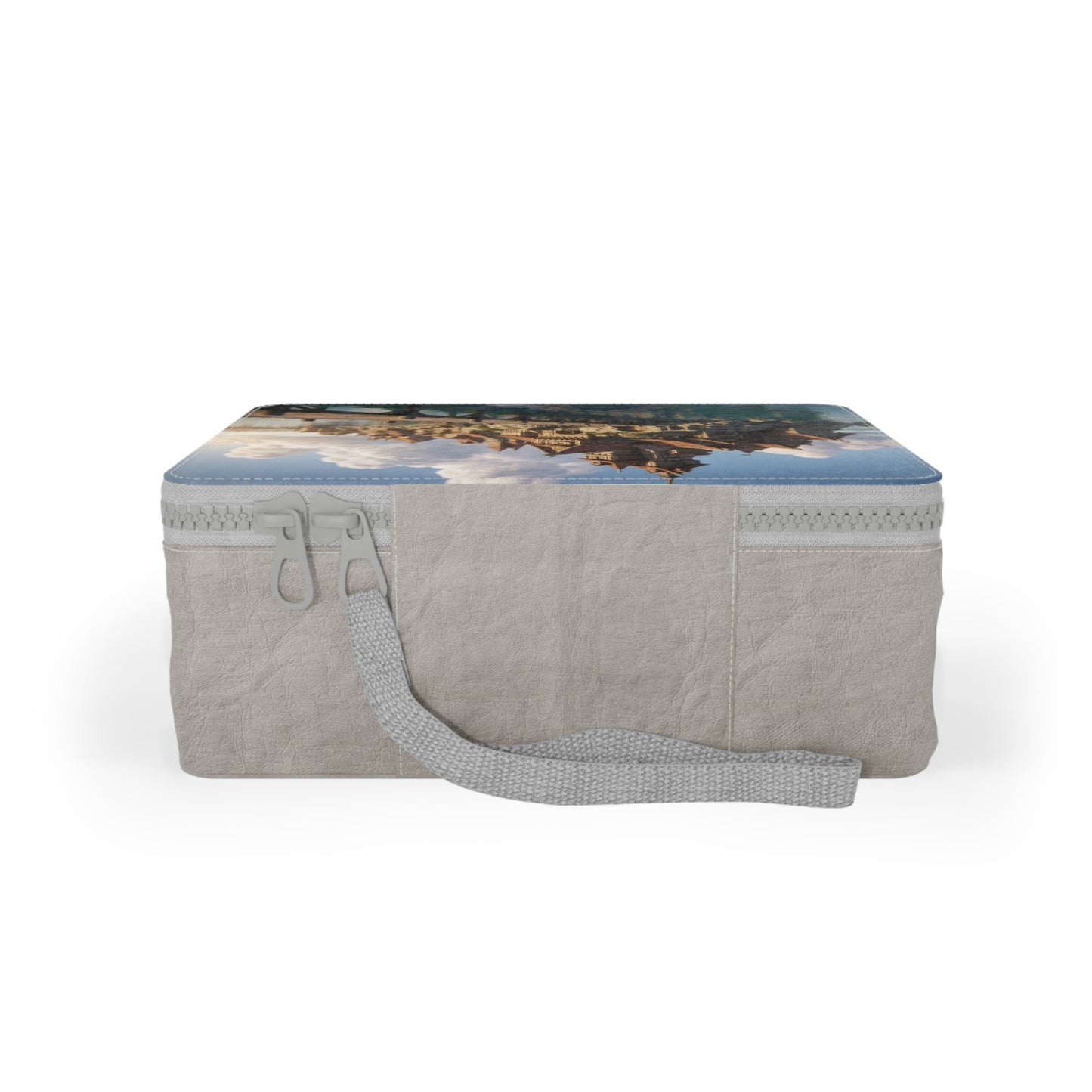 Harbor’s Whisper Paper Lunch Bag – Sunlit Coastal Village Dreamscape