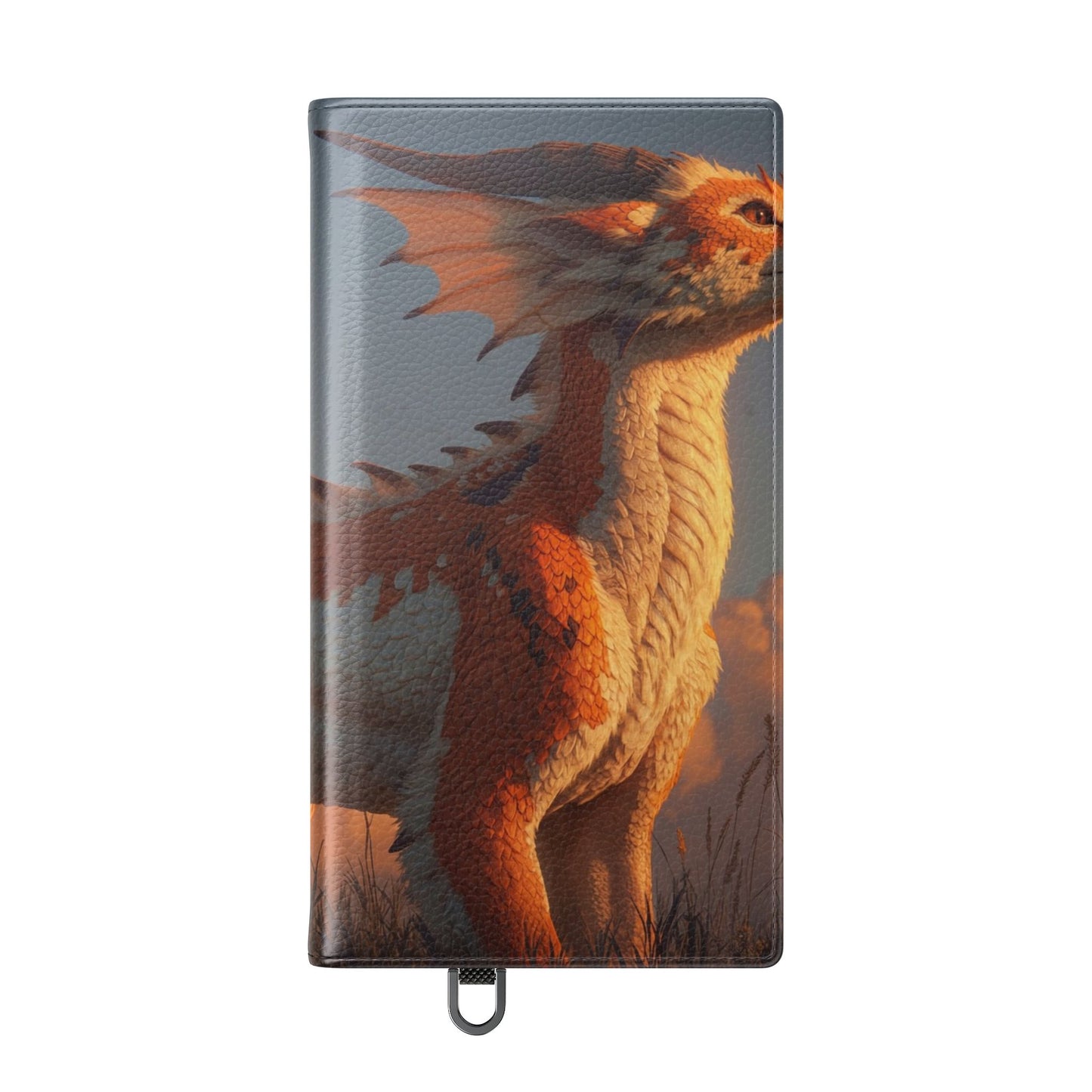 Gilded Dragon Flip Cases – Amber Sunset Guardian
