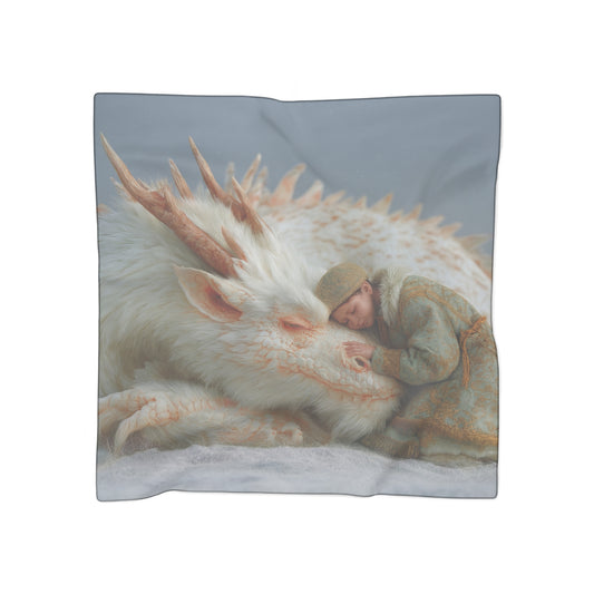Snow Dragon Companion Poly Scarf – Winter’s Quiet Bond