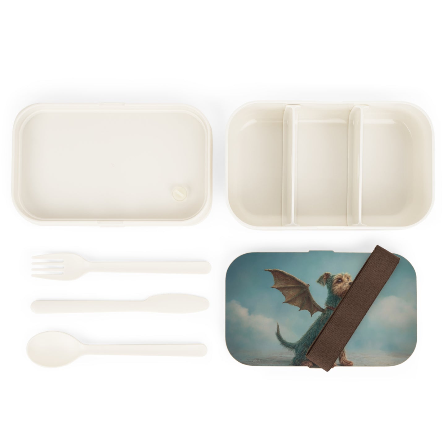 Dragonwing Terrier Bento Lunch Box – Sky-Whispering Guardian of the Clouds