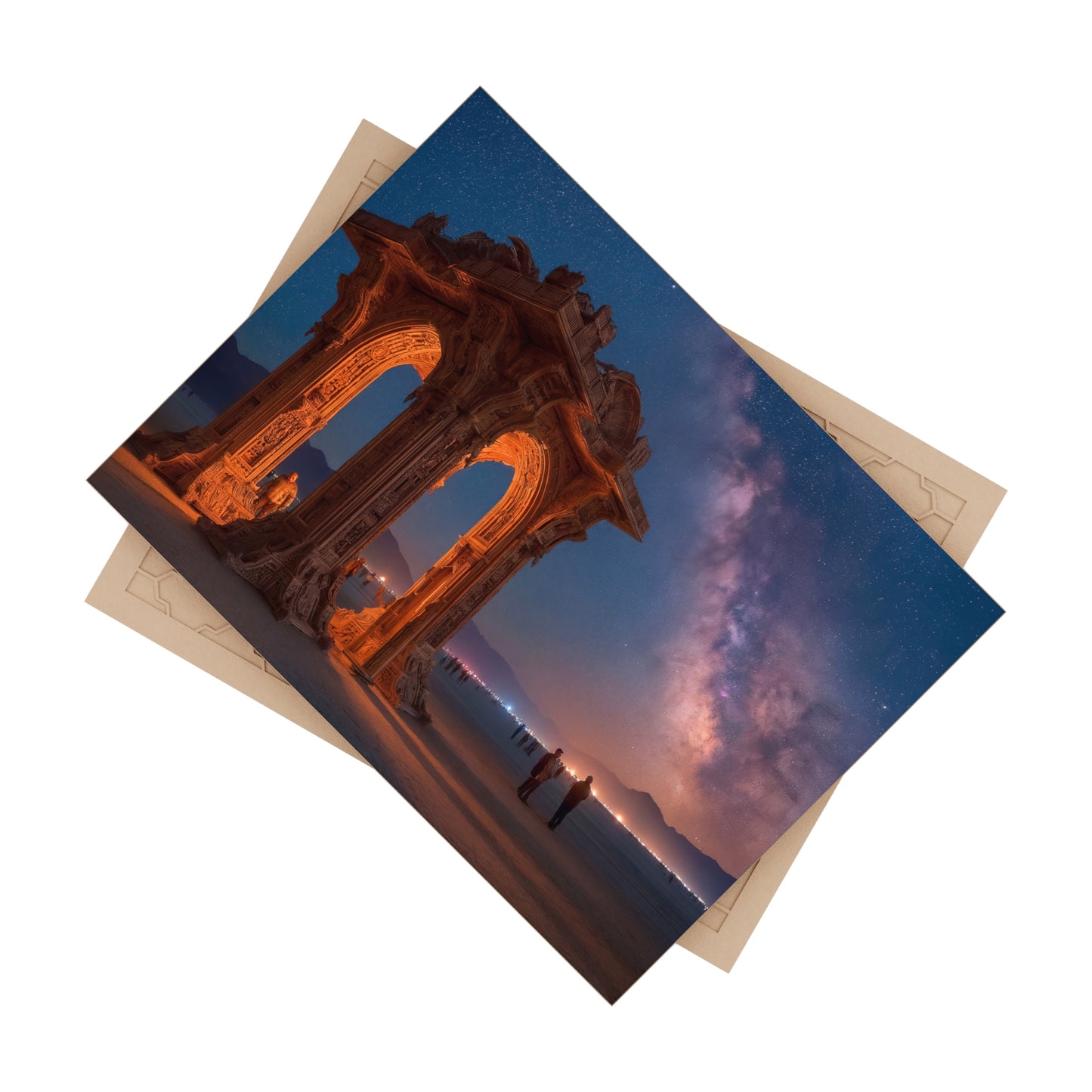 Celestial Archway Ceramic Photo Tile – Gateway to the Milky Way