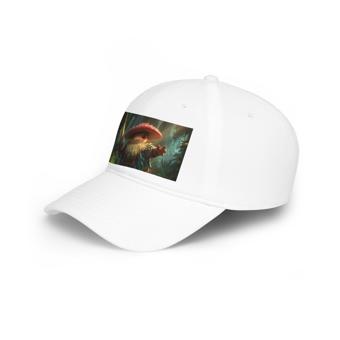 Mushroom-Sworded Guardian Low Profile Baseball Cap – Mossy Grove Sentinel