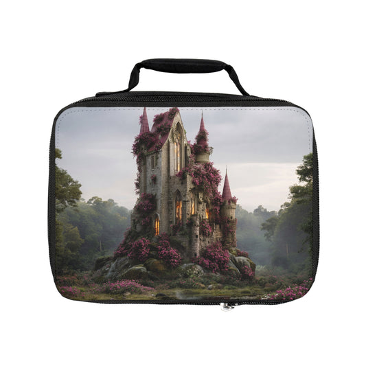 Rose-Spangled Castle Lunch Bag – Twilight Sanctuary for the Dreamer